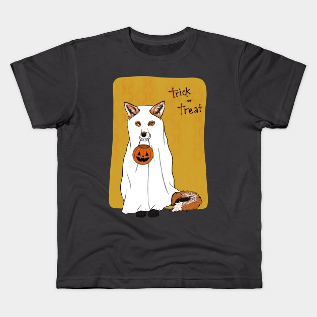 Ghost Fox Kids T-Shirt by xAshley_Sharpx